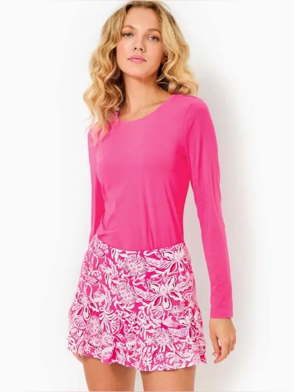 LILLY PULITZER upf 50 Luxeletic Aqualina passion fruit pink absolutely flamazing